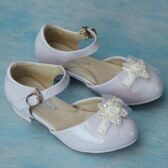 Туфли для девочки Кумир, бело-голубые