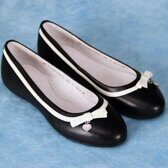 Туфли для девочки Elegami из натуральной кожи, черные