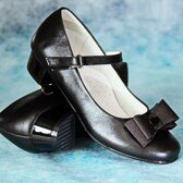 Туфли школьные для девочки Болеро, черные