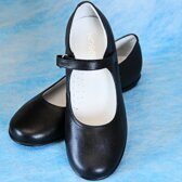 Туфли для девочки Elegami из натуральной кожи, черные