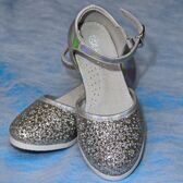 Туфли для девочки Капитошка, серебро